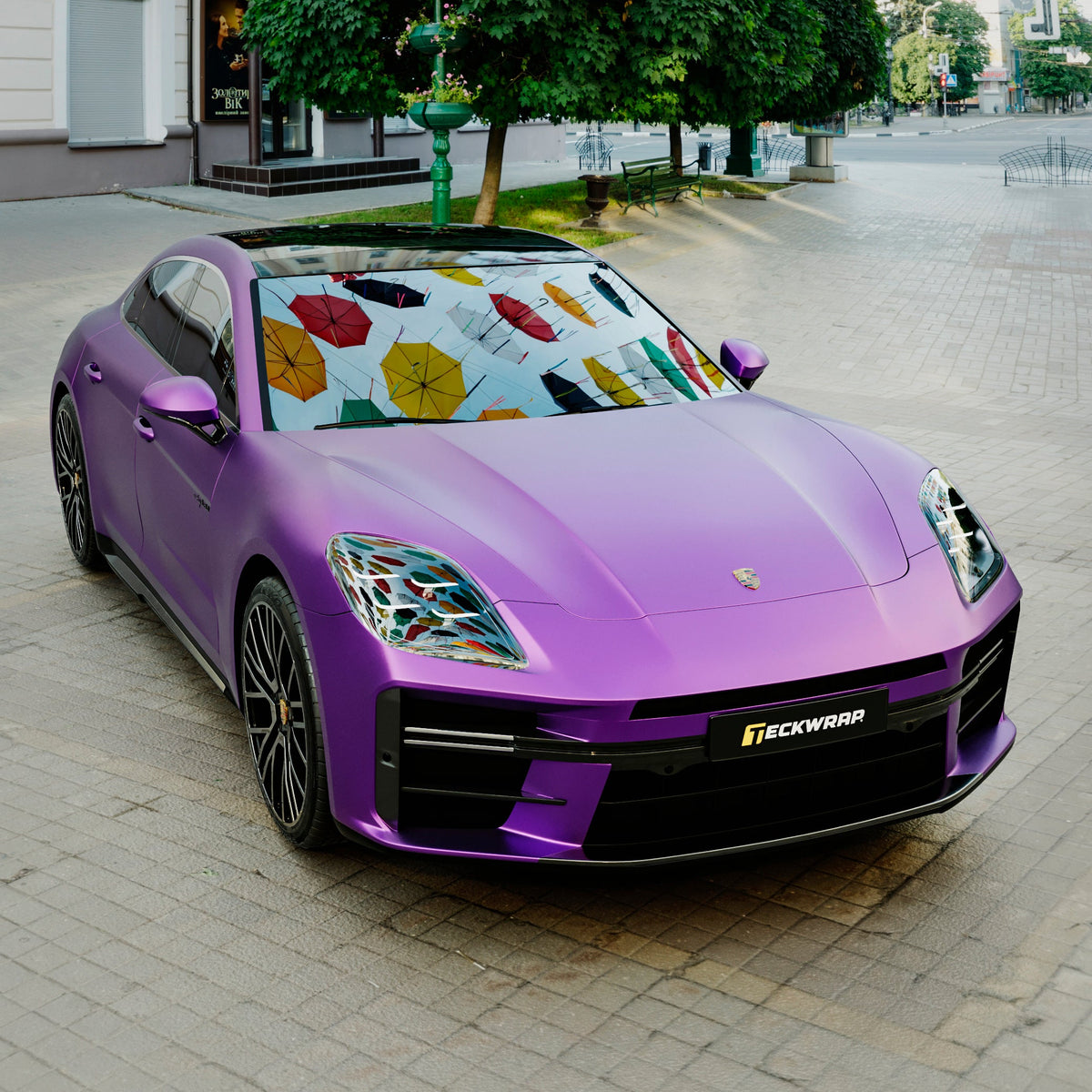 Satin Metallic Deep Lavender Vinyl Wrap