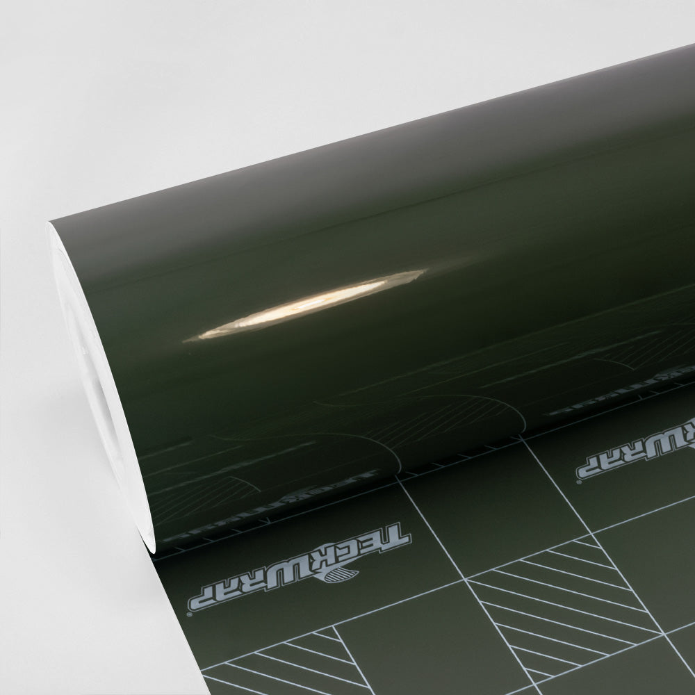 High Gloss Camouflage Green Vinyl Wrap