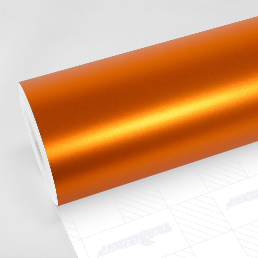 Satin Metallic Copper Orange Vinyl Wrap