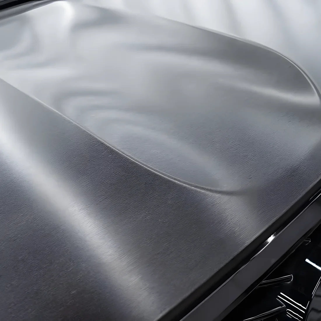 Carbon Brushed Black Vinyl Wrap hood