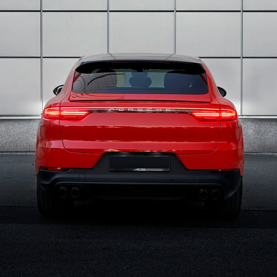 High Gloss Racing Red Vinyl Wrap in Porsche