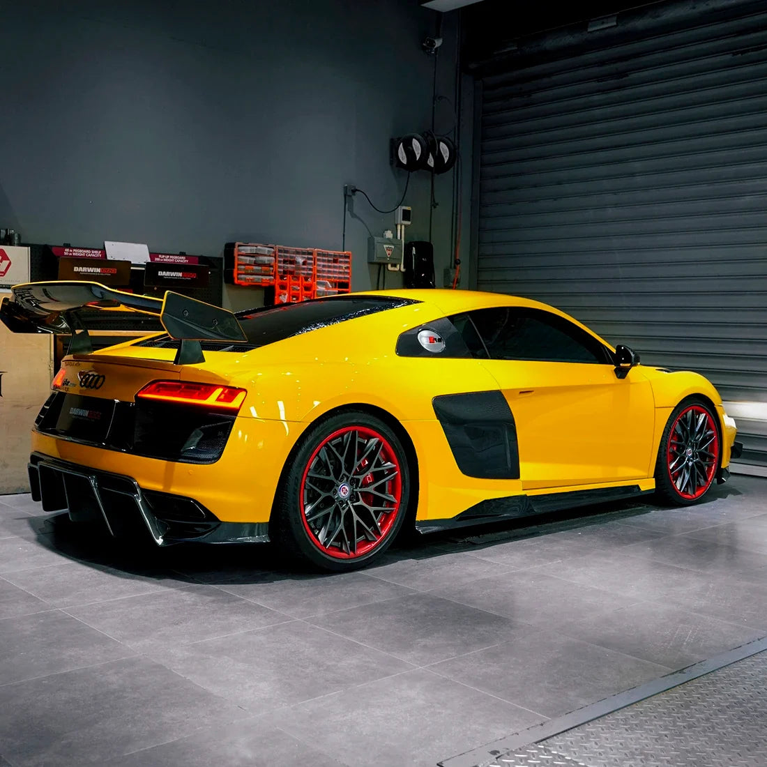 High Gloss Sunflower Yellow Vinyl Wrap audi