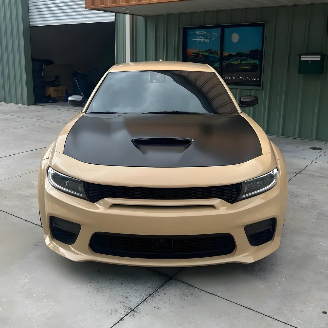 High Gloss Leather Beige Vinyl Wrap