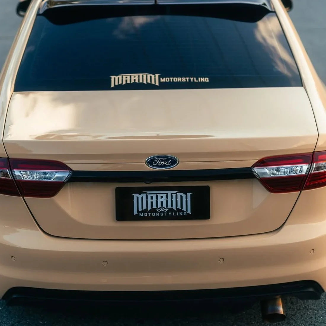 Ford in High Gloss Leather Beige Vinyl Wrap