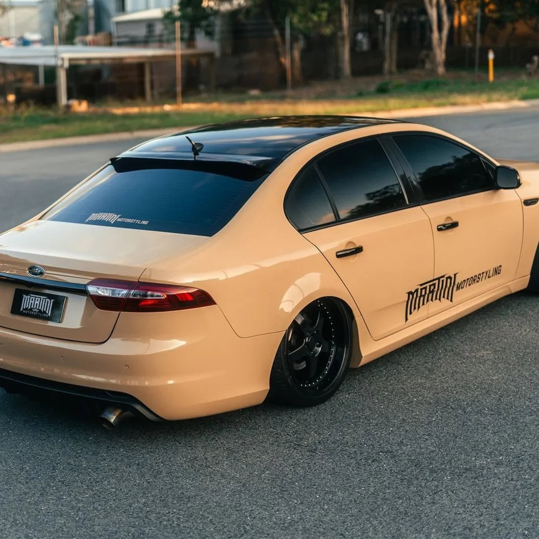 Ford in High Gloss Leather Beige Vinyl Wrap