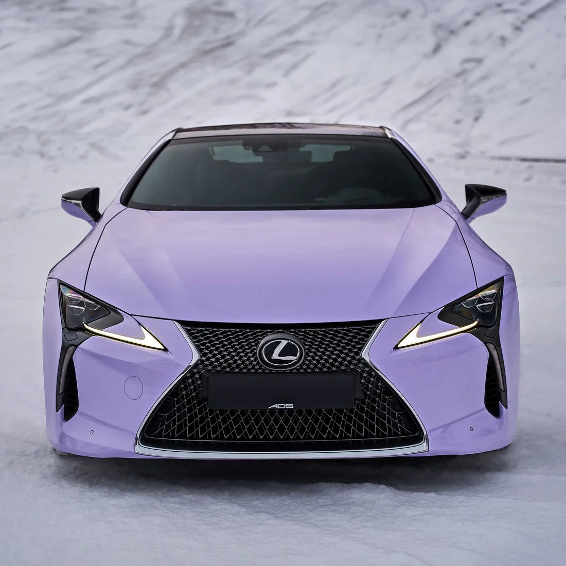 Lexus with a High Gloss Spanish Lavender Vinyl Wrap