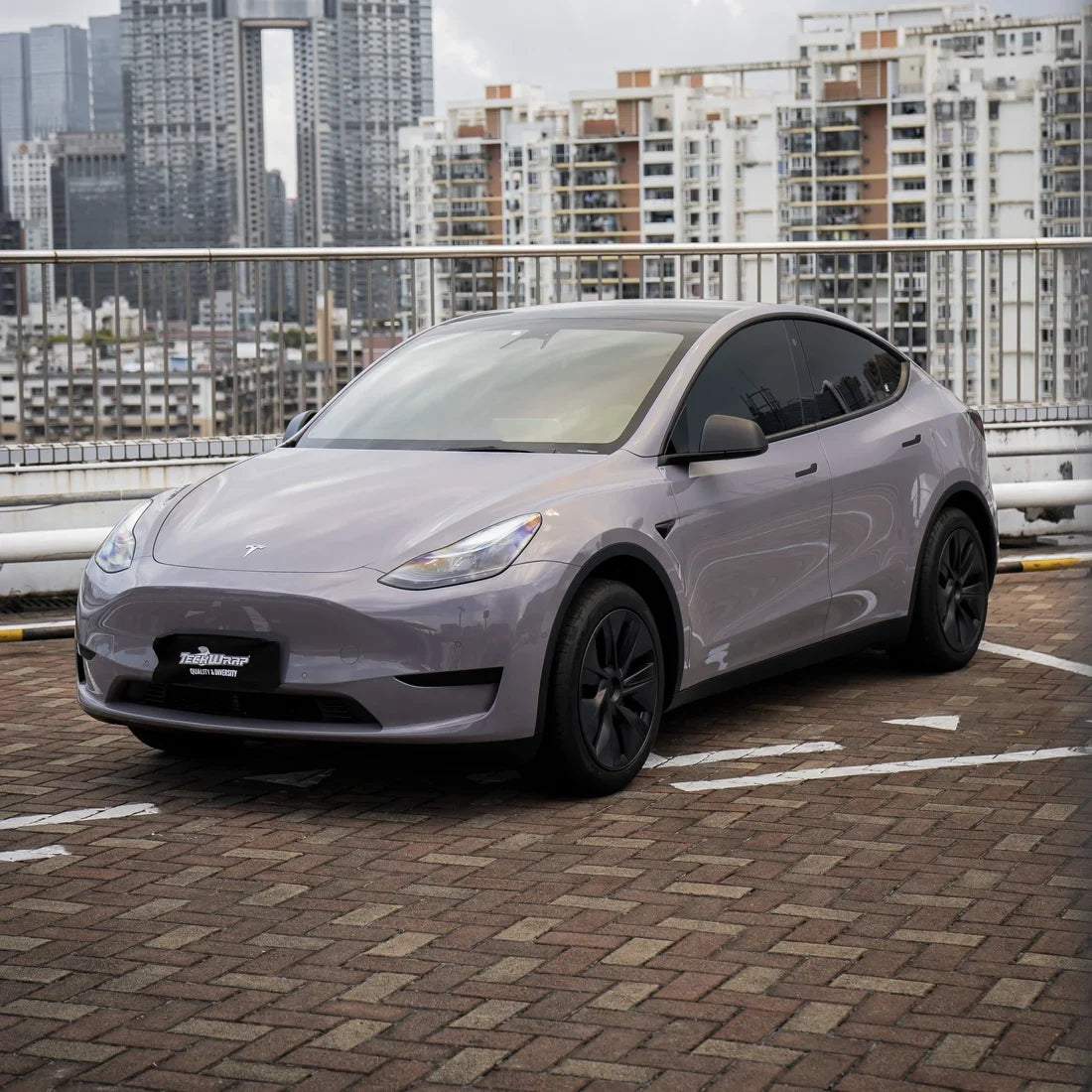 tesla High Gloss Wild Dove Vinyl finish
