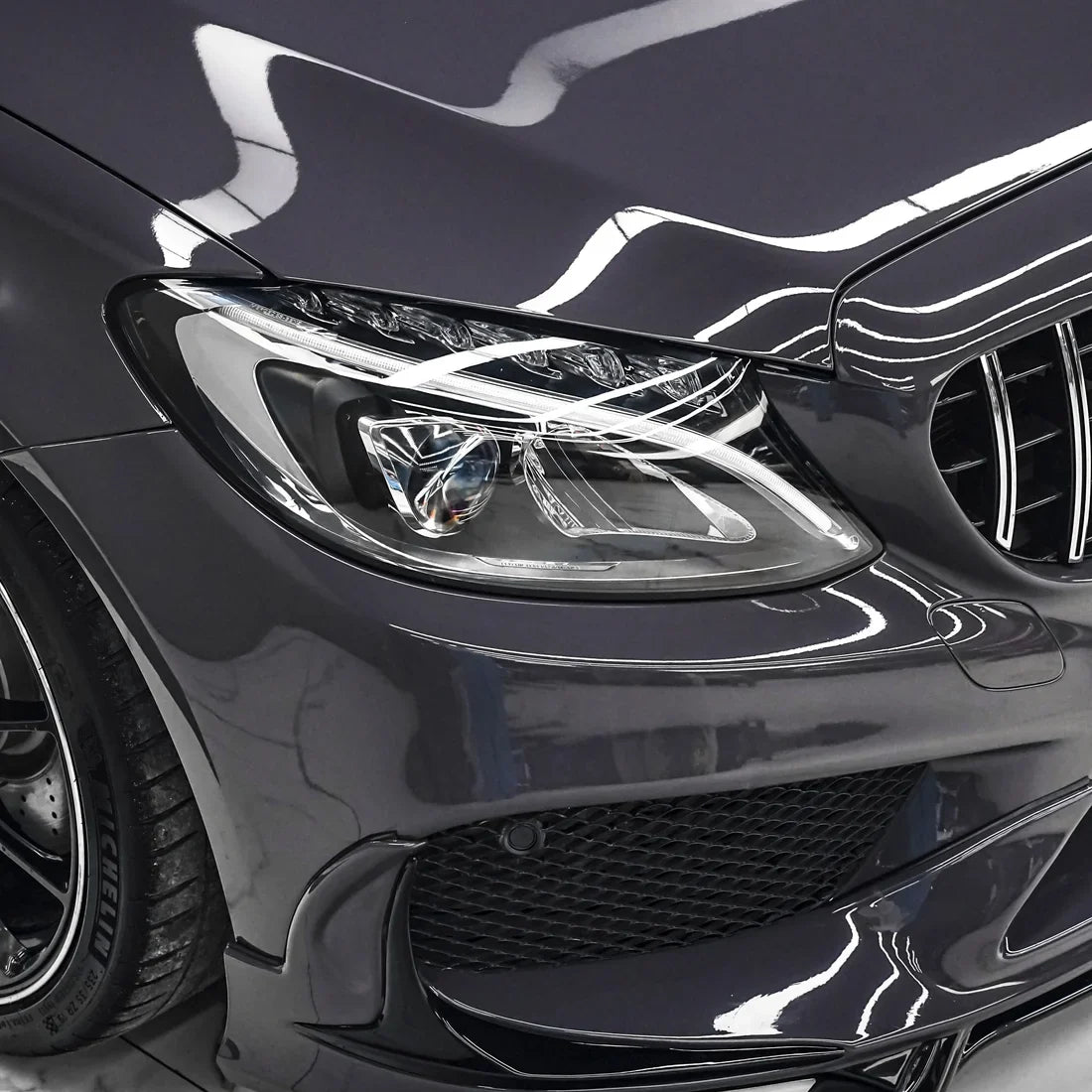 Mercedes featuring the High Gloss Dusky Grape Vinyl Wrap