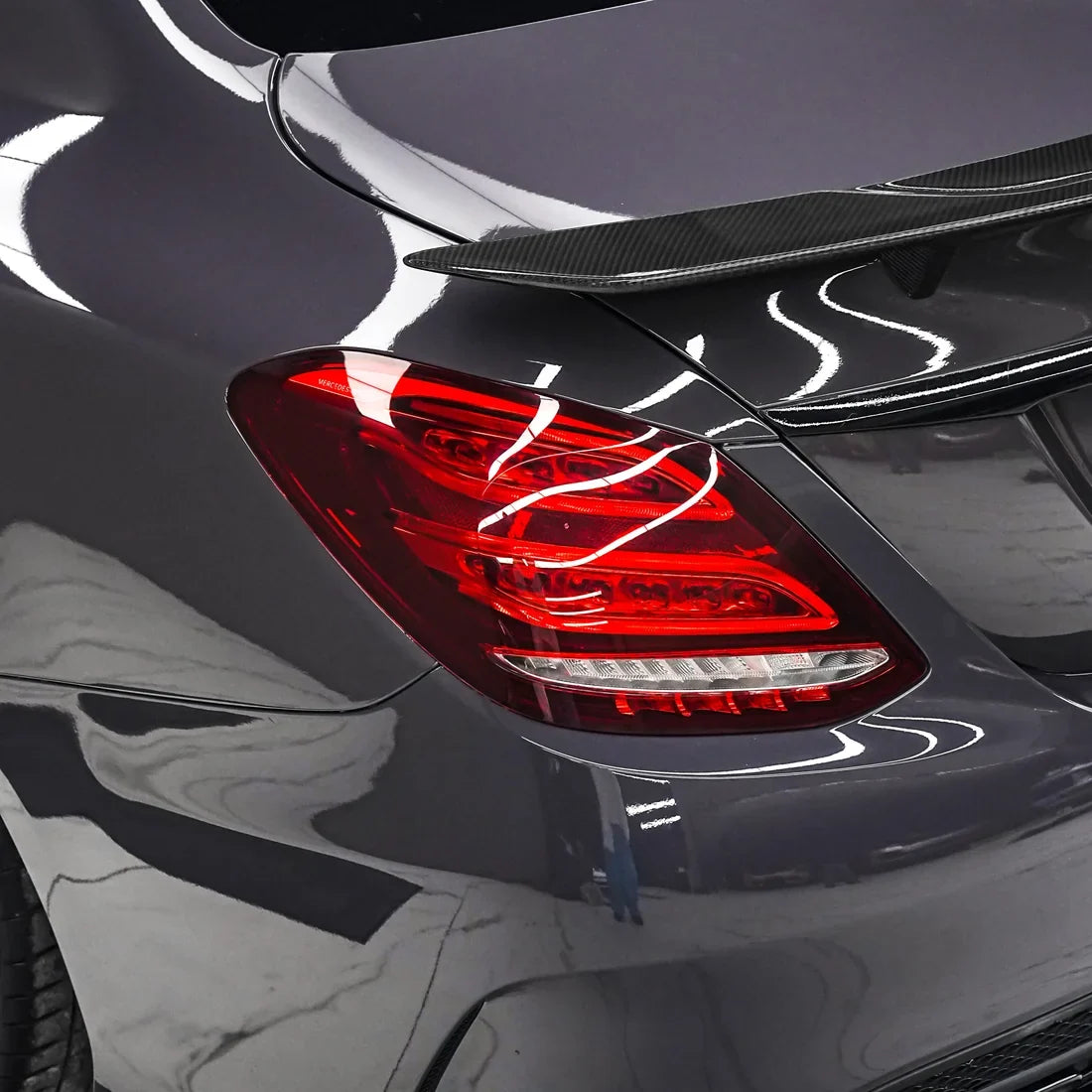 High Gloss Dusky Grape Vinyl Wrap Mercedes
