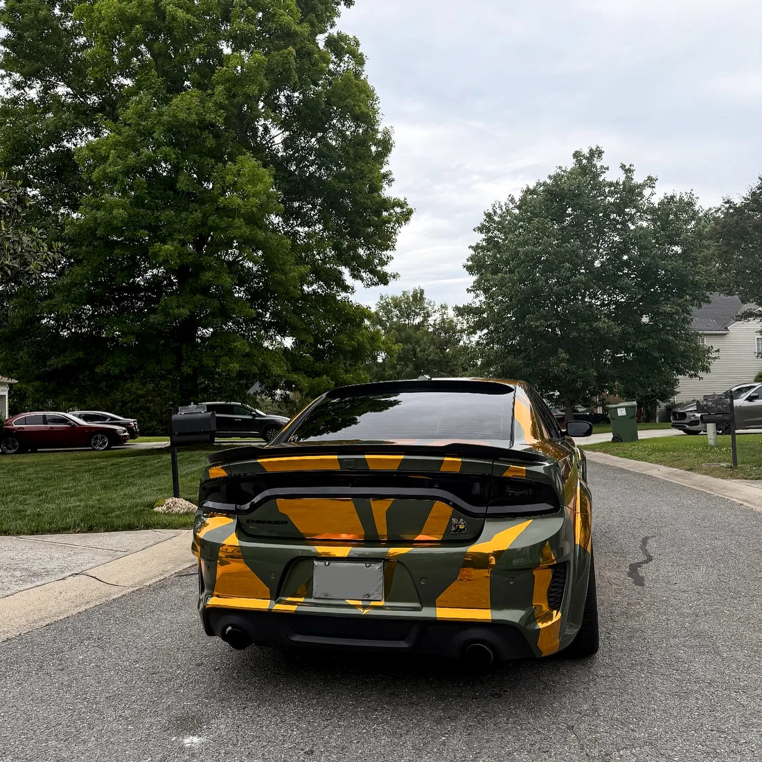 Chrome Solar Gold Vinyl Wrap back side