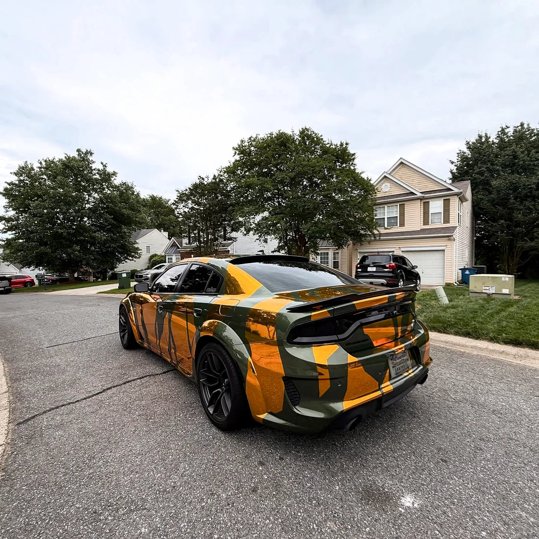 Chrome Solar Gold Vinyl Wrap back