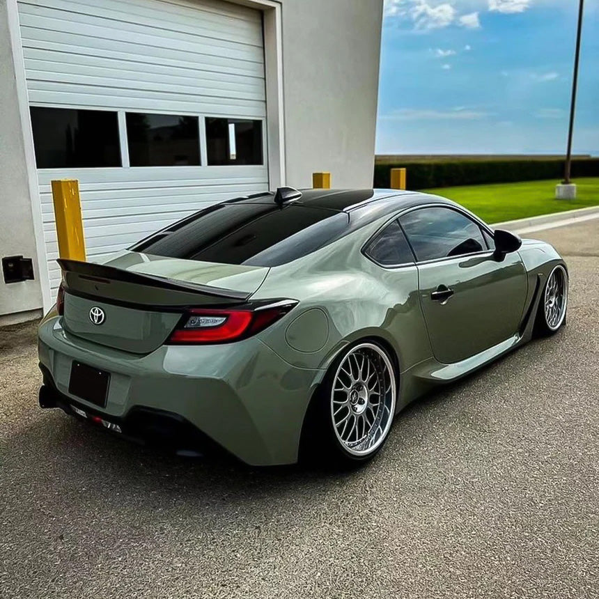Toyota wrapped in High Gloss Moss Green Vinyl Wrap