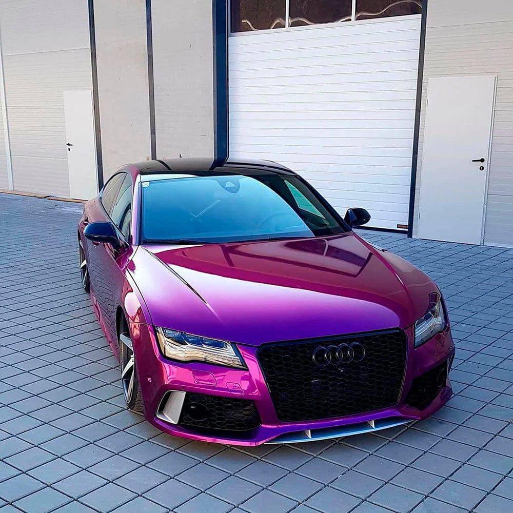 Audi Featuring Passionate Purple Gloss Vinyl Wrap