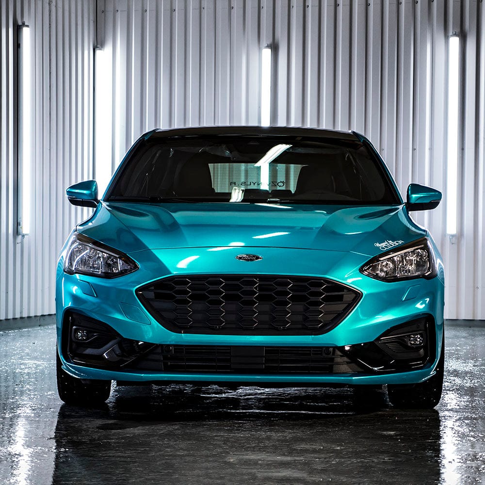 Ford Vehicle in Sea Turquoise Gloss Vinyl Wrap