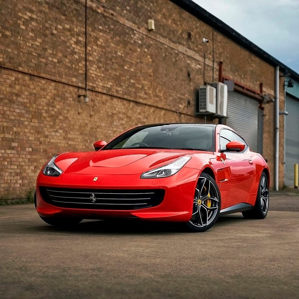 Ferrari featuring Racing Red High Gloss Vinyl Wrap