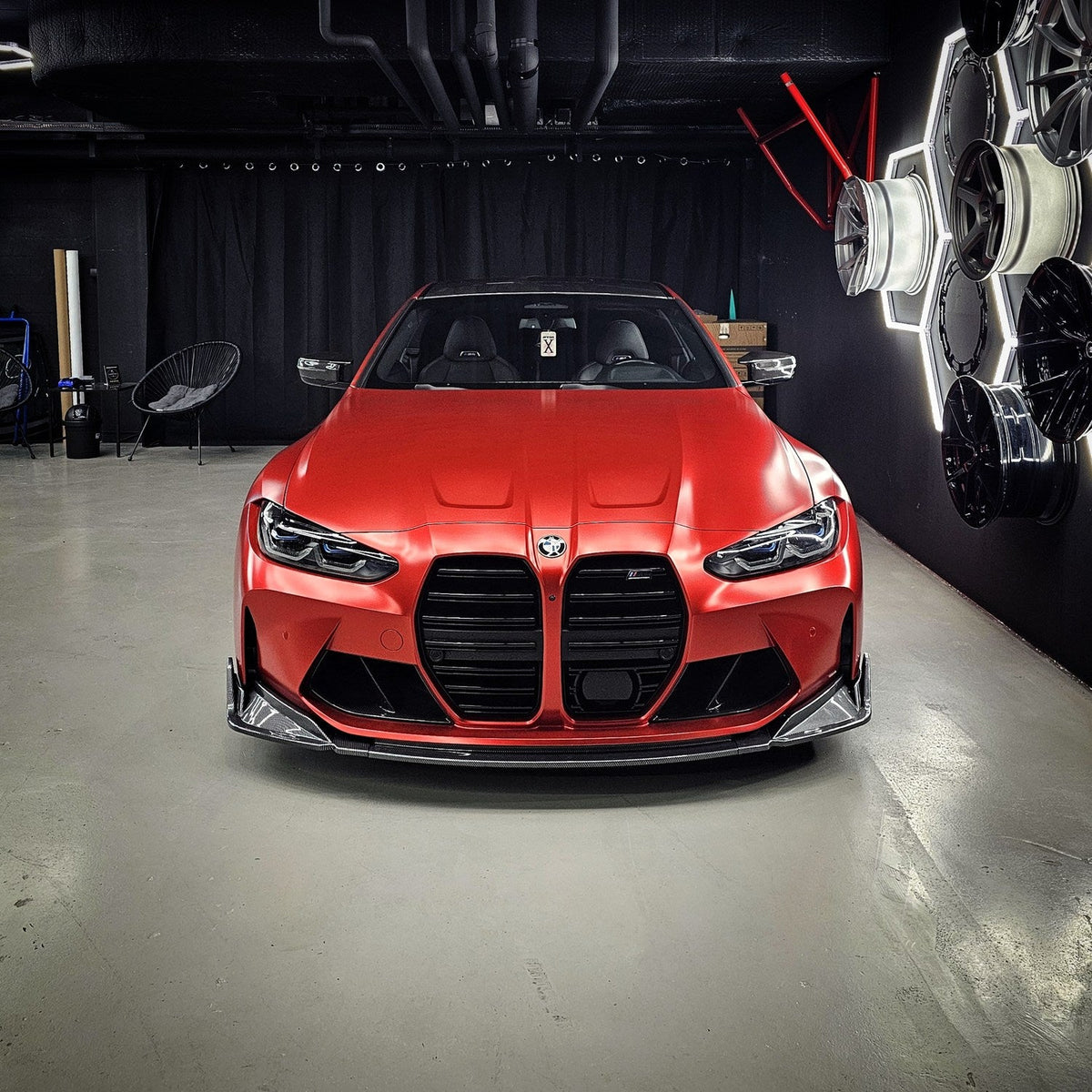 Satin Crimson Red Vinyl Wrap front