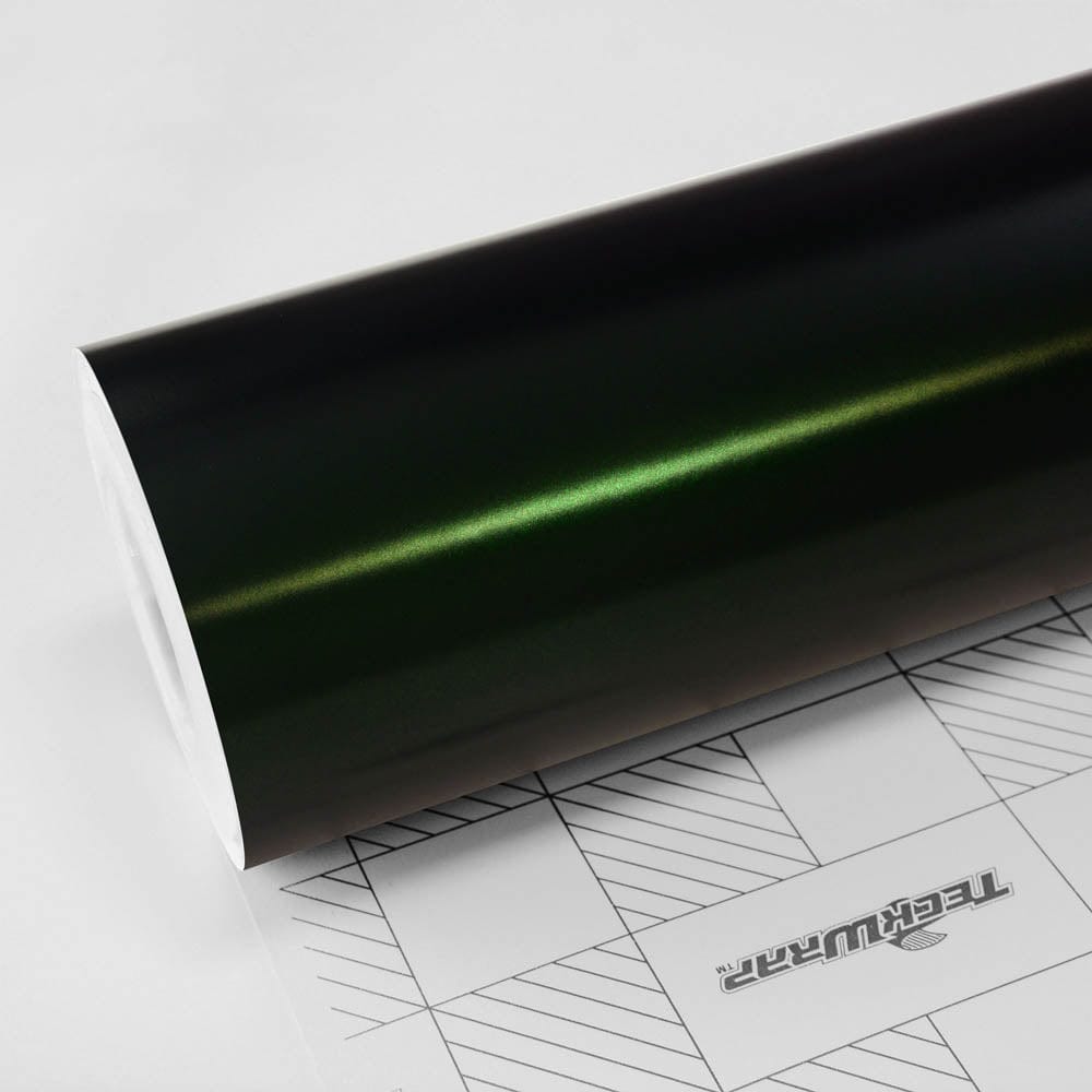 Matte Green Black Silk Vinyl Wrap