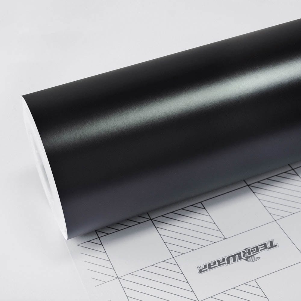 Roll of Satin Navy Black Vinyl Wrap