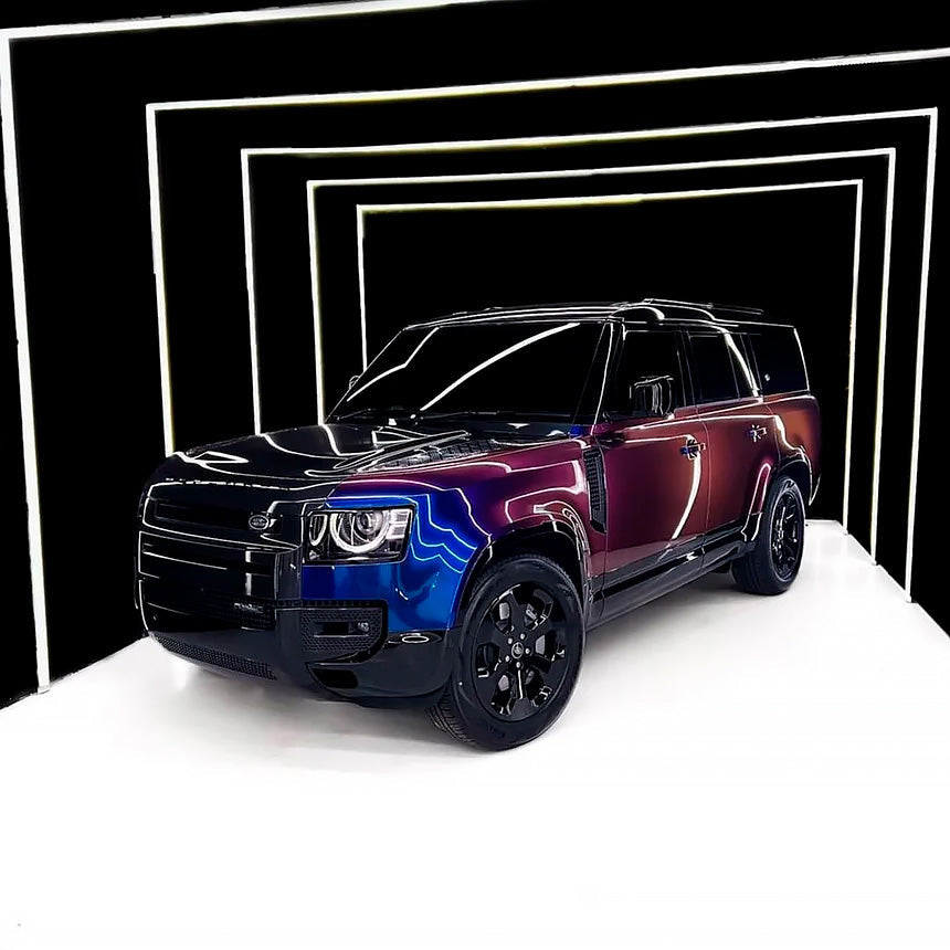 SUV wrapped Color Shift Violet Sunrise Vinyl Wrap