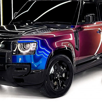SUV with Color Shift Violet Sunrise Vinyl Wrap