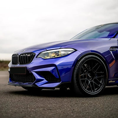 BMW wrapped in Gloss Metallic Deep Blue Vinyl Wrap
