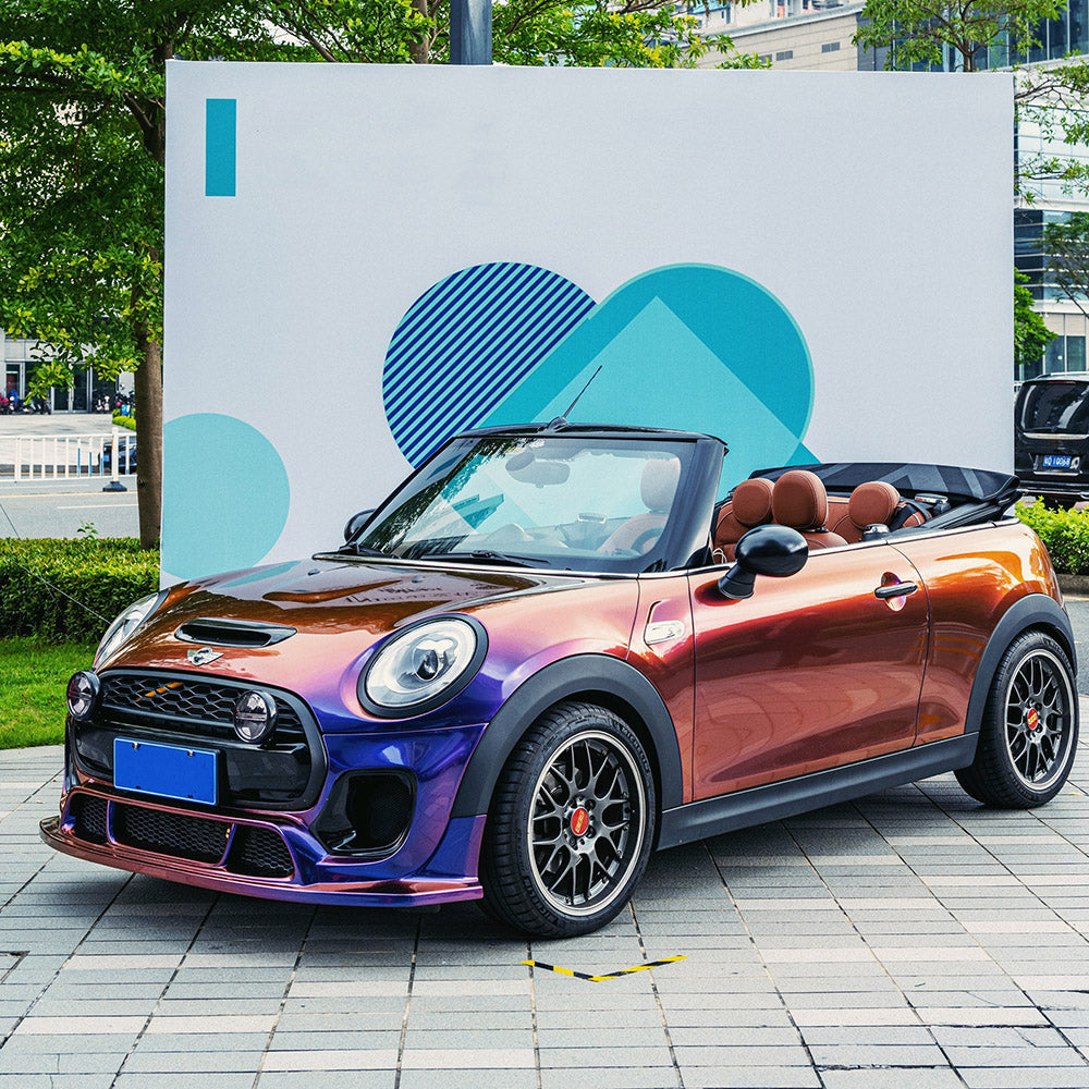 Mini Cooper convertible Color Shift Purple Sunset Vinyl Wrap