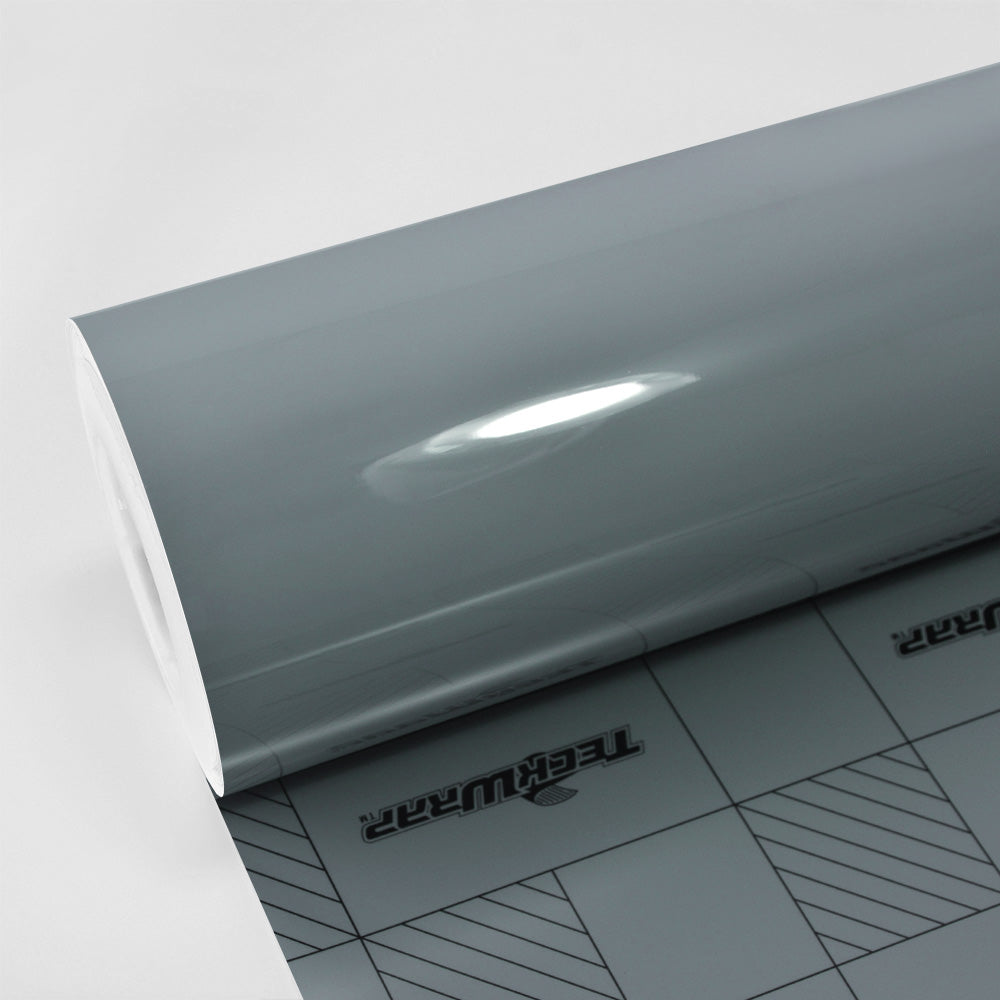High Gloss Amazon Grey Vinyl Wrap Roll