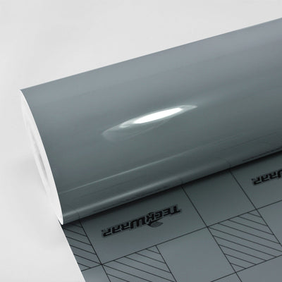 High Gloss Amazon Grey Vinyl Wrap Roll