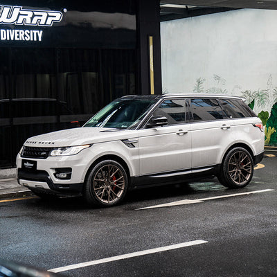 Range Rover High Gloss Vintage Grey Vinyl Wrap