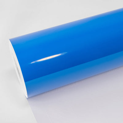 High Gloss Vibrant Blue Vinyl Wrap