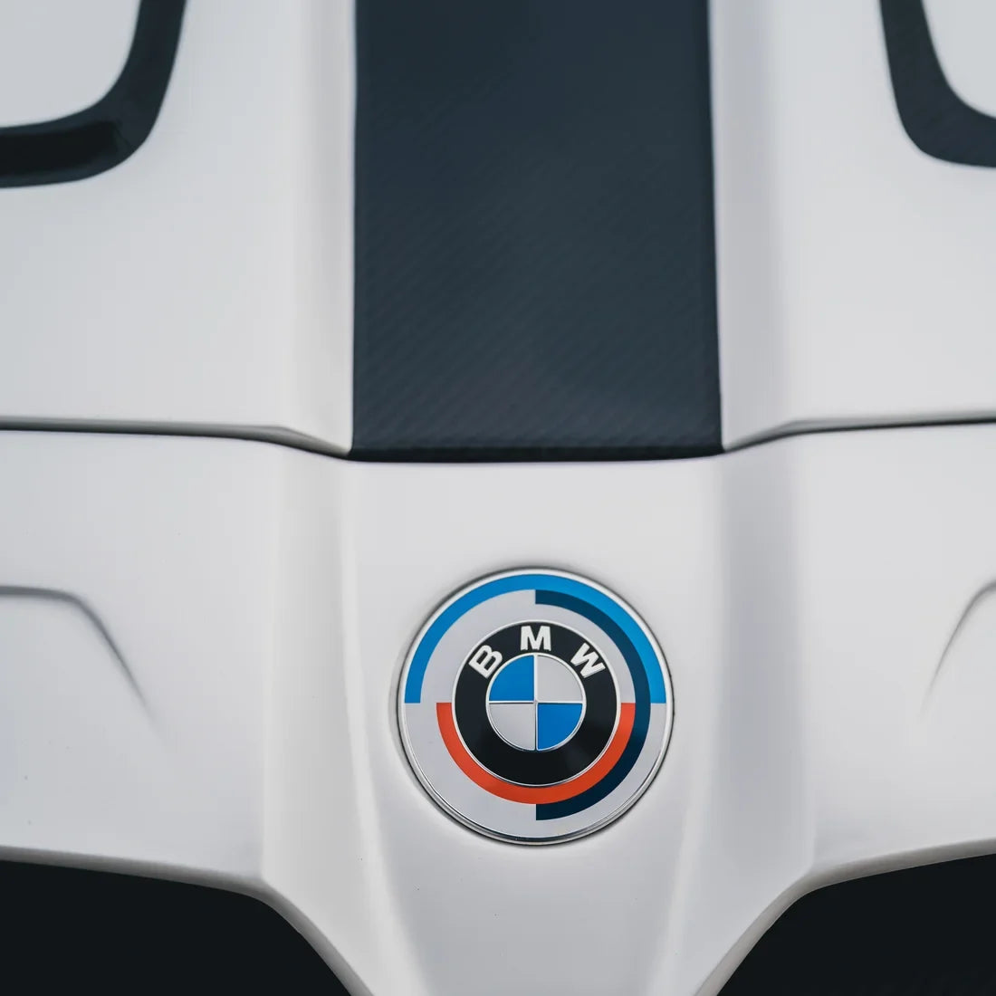 White satin matte vehicle front bumper