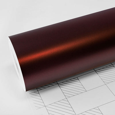 Satin Metallic Burnt Maroon Vinyl Wrap