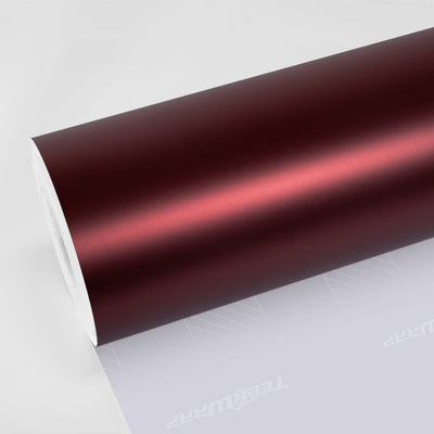 Satin Metallic Velour Red Vinyl Wrap