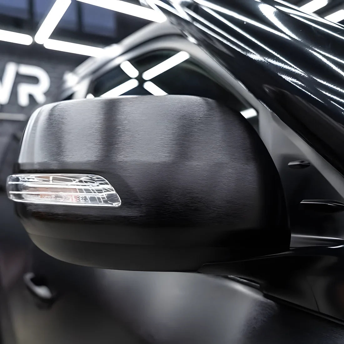 Carbon Brushed Black Vinyl Wrap side mirror