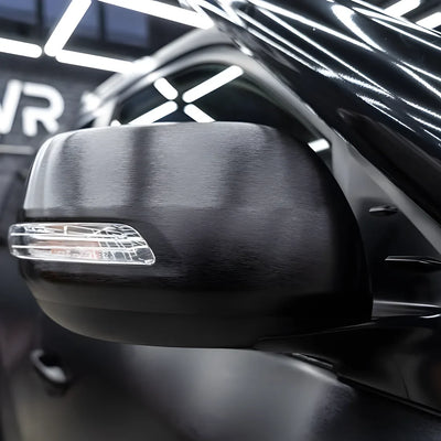Carbon Brushed Black Vinyl Wrap side mirror