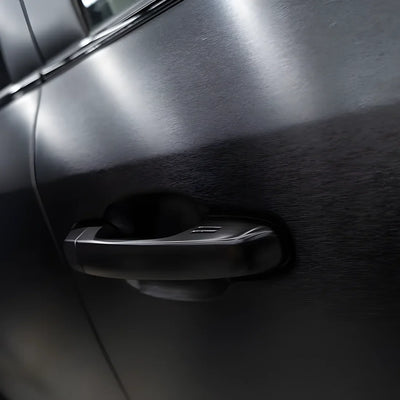 Carbon Brushed Black Vinyl Wrap door