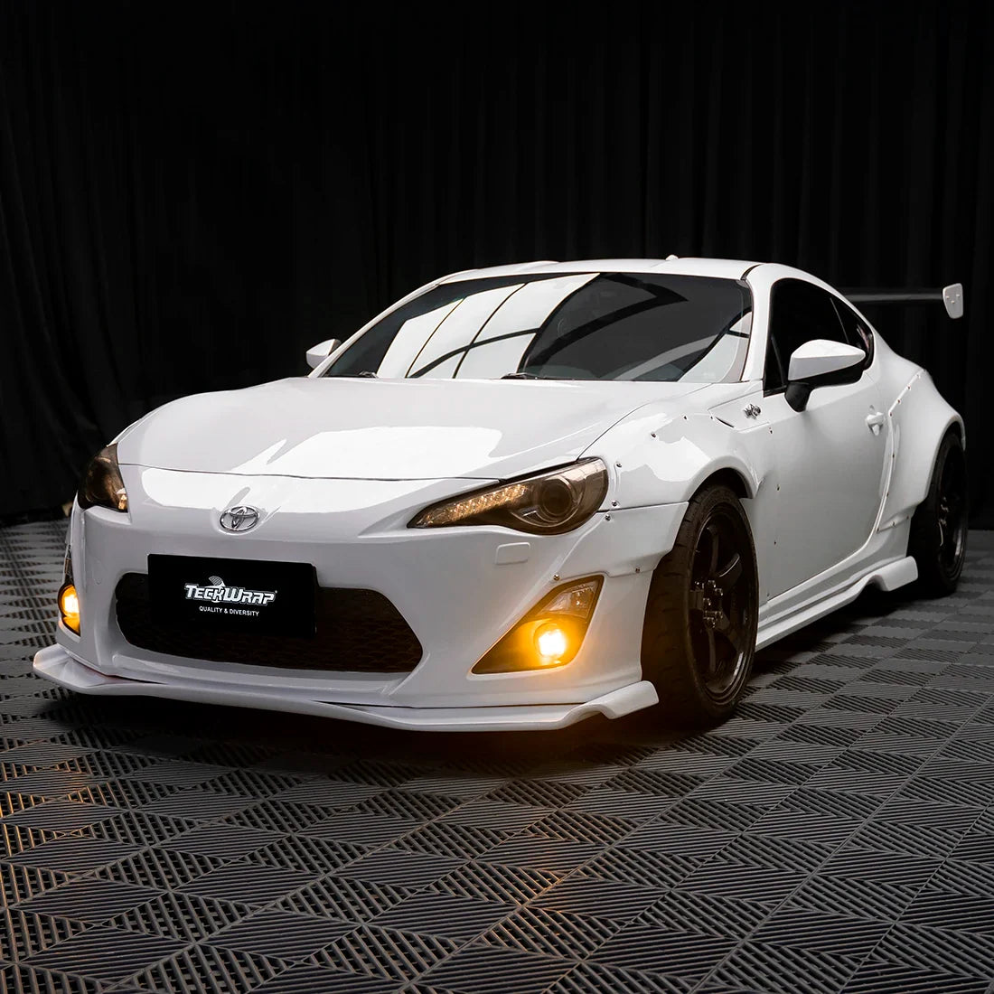 Toyota wrapped in High Gloss White Vinyl Wrap
