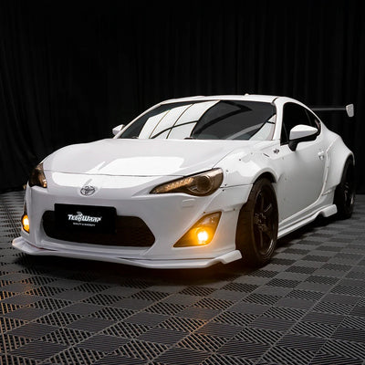 Toyota wrapped in High Gloss White Vinyl Wrap