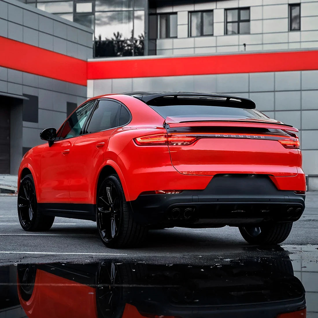 BMW in High Gloss Racing Red Vinyl Wrap