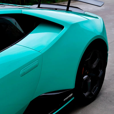 G-Wagon back view in High Gloss Tiffany Green Vinyl Wrap