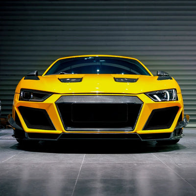 Audi fender in High Gloss Sunflower Yellow Vinyl Wrap