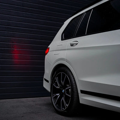 BMW door in High Gloss Slate Grey Vinyl Wrap