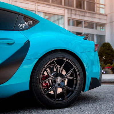 Toyota Supra High Gloss Rolling Sea Vinyl Wrap
