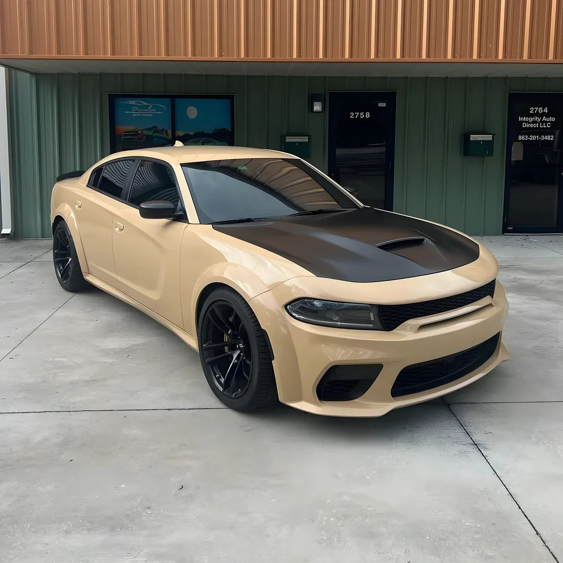 High Gloss Leather Beige Vinyl Wrap