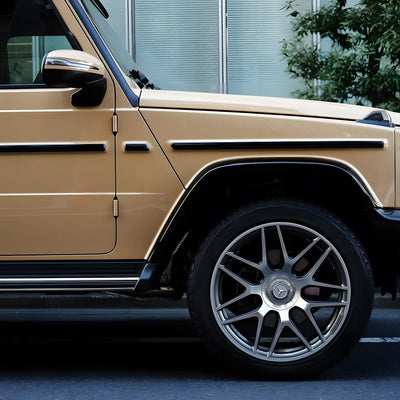 G-Wagon in High Gloss Leather Beige Vinyl Wrap