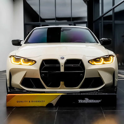 Teckwrap High Gloss Ivory Cream Vinyl Wrap on BMW