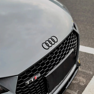 Audi TT RS hood High Gloss True Nardo Grey Vinyl Wrap