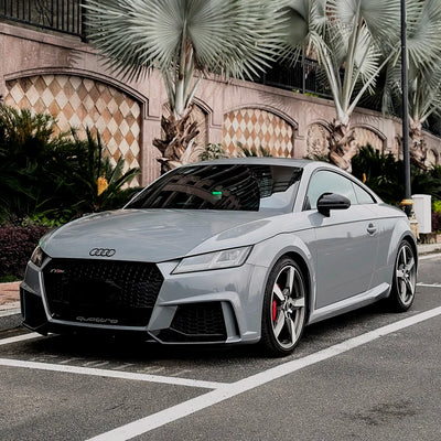 Audi TT RS in High Gloss True Nardo Grey Vinyl Wrap