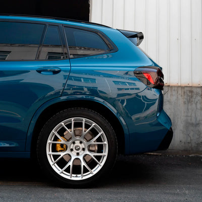 High Gloss Avalon Teal Vinyl Wrap on BMW Quarter Panel View
