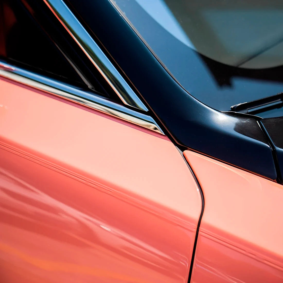 High Gloss Amber Rose Vinyl Wrap on Rolls Royce Close-Up